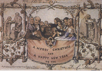 First Christmas Postcard