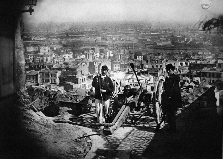 Barricade on Rue de la Bonne, Montmartre, 1871.