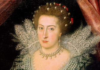 Elizabeth Stuart, later Queen of Bohemia, after Michiel van Mierevelt, c.1615.