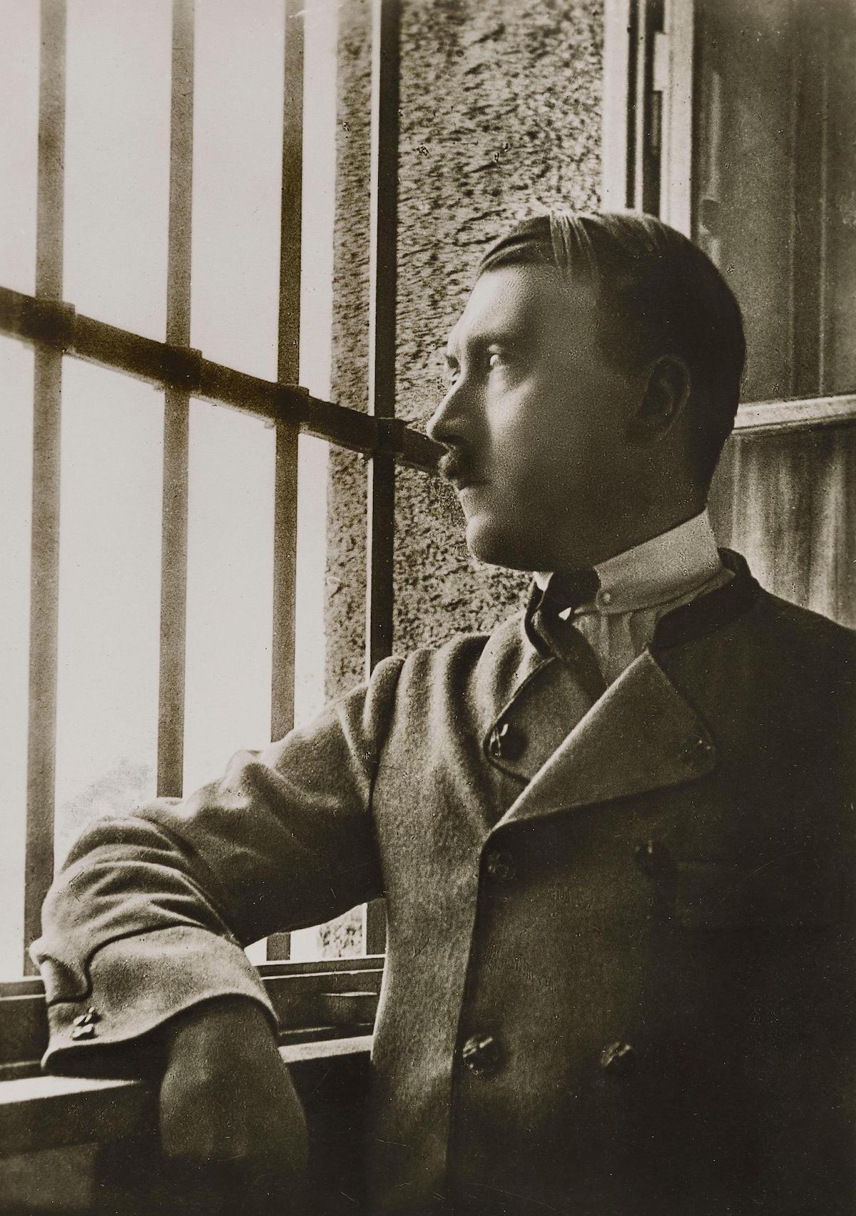 Adolf Hitler in Landsberg Prison following the Beer Hall Putsch, 1924. Shawshots/Alamy Stock Photo.