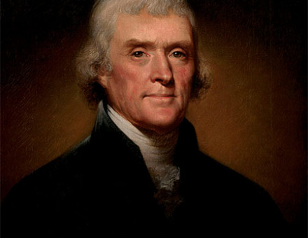 Portrait of Thomas Jefferson by Rembrandt Peale