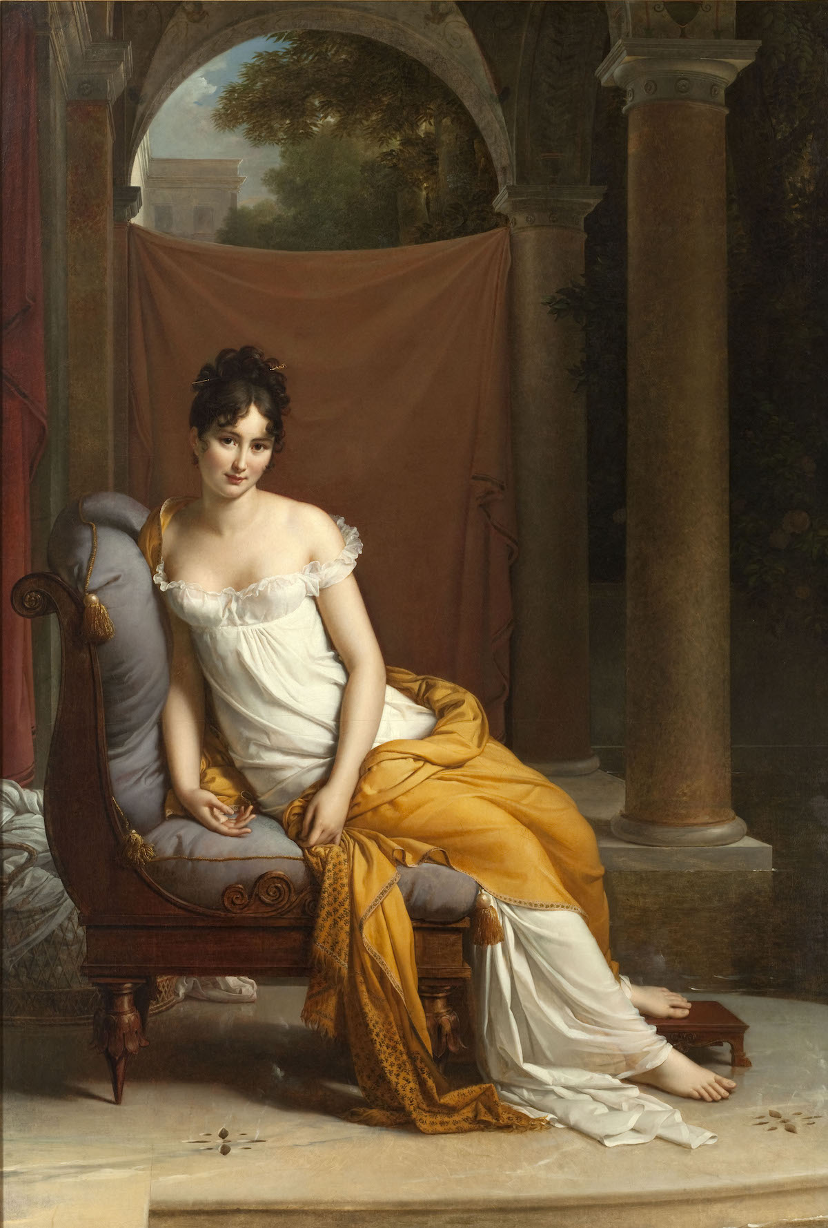 Portrait of Juliette Récamier, by François Gérard, c. 1802-5. Musée Carnavalet, Histoire de Paris. Public Domain.