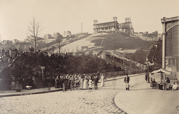 The construction of Sacré-Cœur, by Louis-Émile Durandelle, 1882.