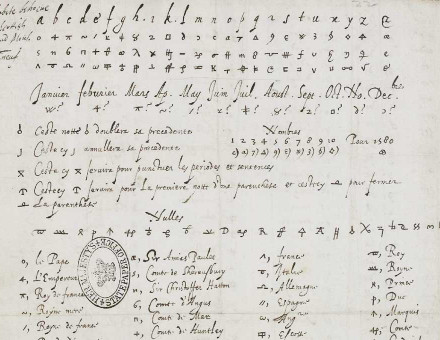 o4ɑȝ/: cipher used between Mary, Queen of Scots and Guillaume de l’Aubéspine, Mauvissière’s replacement as ambassador, late 16th century.