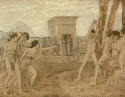 Young Spartan Girls Challenging Boys, by Edgar Degas, c. 1860. Art Institute of Chicago. Public Domain.