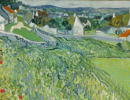 Vineyards at Auvers, Vincent van Gogh, June 1890. Saint Louis Museum of Art.