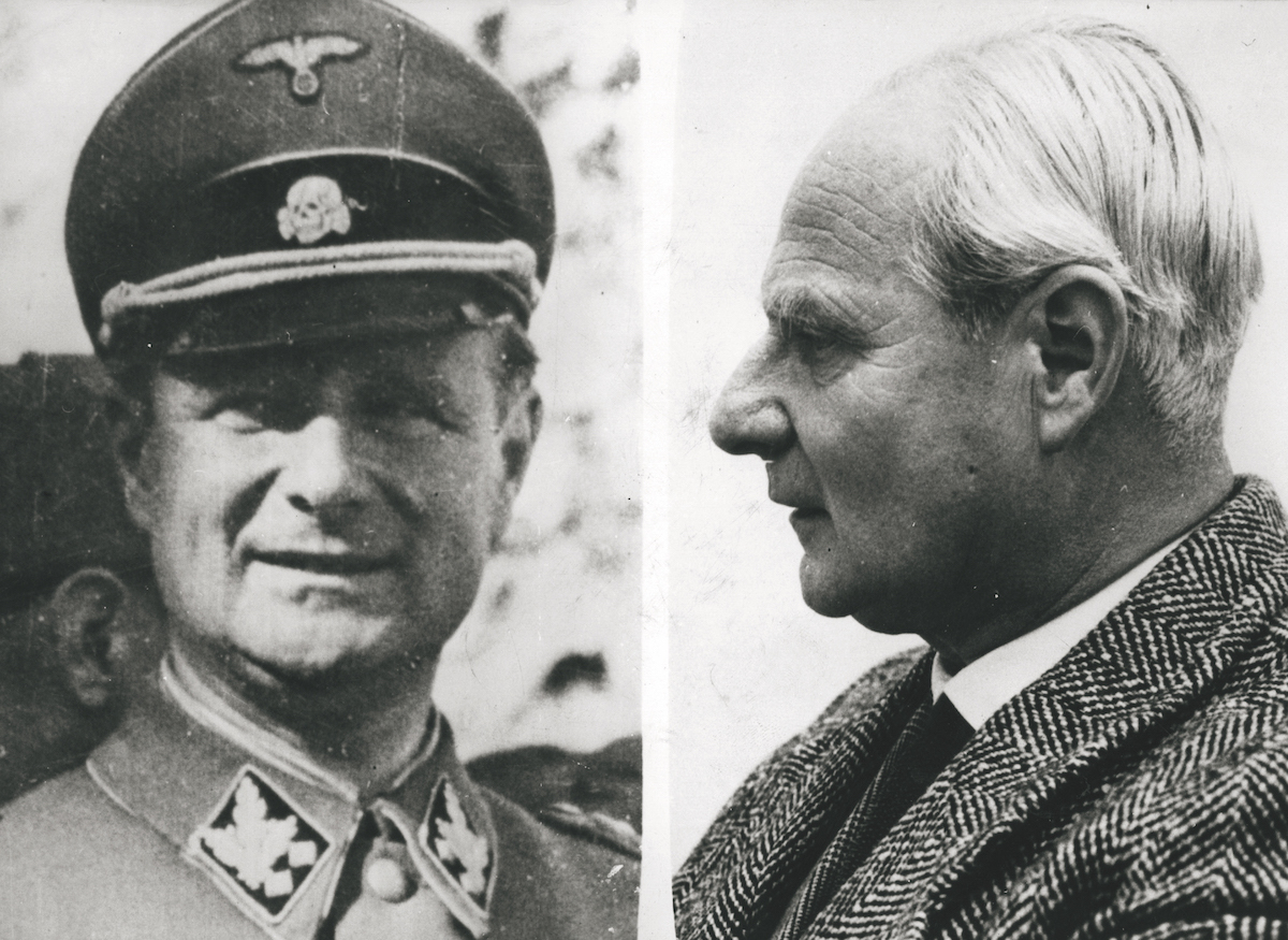 SS General Karl Wolff, c.1944 (left) and following his arrest in 1962 (right) as an accessory to the murder of Polish Jews during the Holocaust. Keystone Press/Getty Images